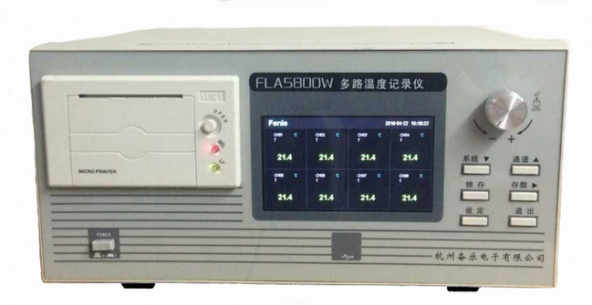 FLA5800W多路溫度記錄儀（可手動或自動打印測試數(shù)據(jù)，選配USB接口）